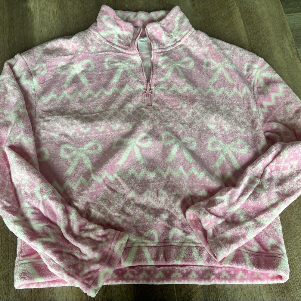 No Boundaries fleece 1/4 zip. L 12-14 NWOT